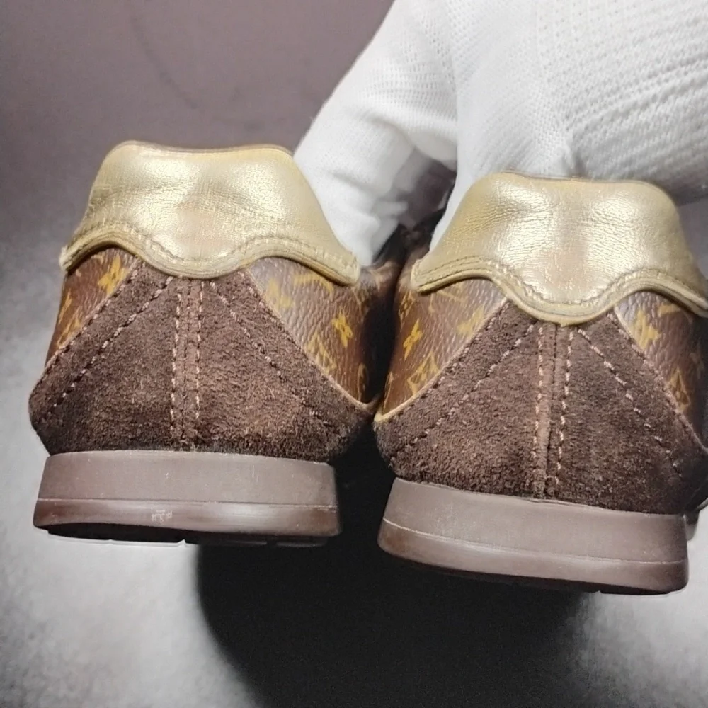 Louis Vuitton Monogram Suede Trainers Size 13 Kids - Picture 17 of 17